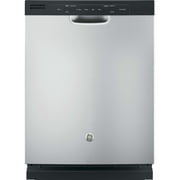 Angle View: GE GDF510PMJSA 55 dB Silver Built-In Dishwasher