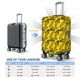 thumbnail image 4 of Logiee yellow Corn Print Travel Luggage Cover,Suitcase Protector, Washable Elastic Suitcase Baggage Cover,Closure for Wheeled Suitcase Fit 18-32 Inch Luggage-Small, 4 of 7