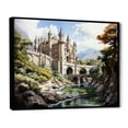 thumbnail image 2 of Designart "Majestic Guardians of Fortresses XI" Architecture Floater Framed Canvas Wall Art, 2 of 7