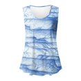 thumbnail image 4 of Odbmxy Summer Ladies Tank Tops Sleeveless Womens Tops Plus Size Leisure Daytime Graphic Relaxed Fit Soft Tops,Blue XXL, 4 of 5
