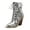 White, variant on Boots for Women Fashion Women's Cowgirl Boots Cowboy Boots Vintage Pointed Toe Mid Calf Western Boots (White,7.5)