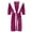 Hot Pink, variant on WCJM Winter Plush Long Lengthened Robe Sleeved Coat Women Slim Fit & Fashion-Forward: Lingerie That Loves Your Curves