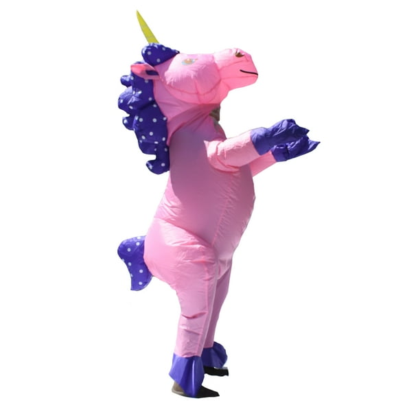ALEKO Halloween Inflatable Party Costume Pretty Pink Unicorn Adult Sized