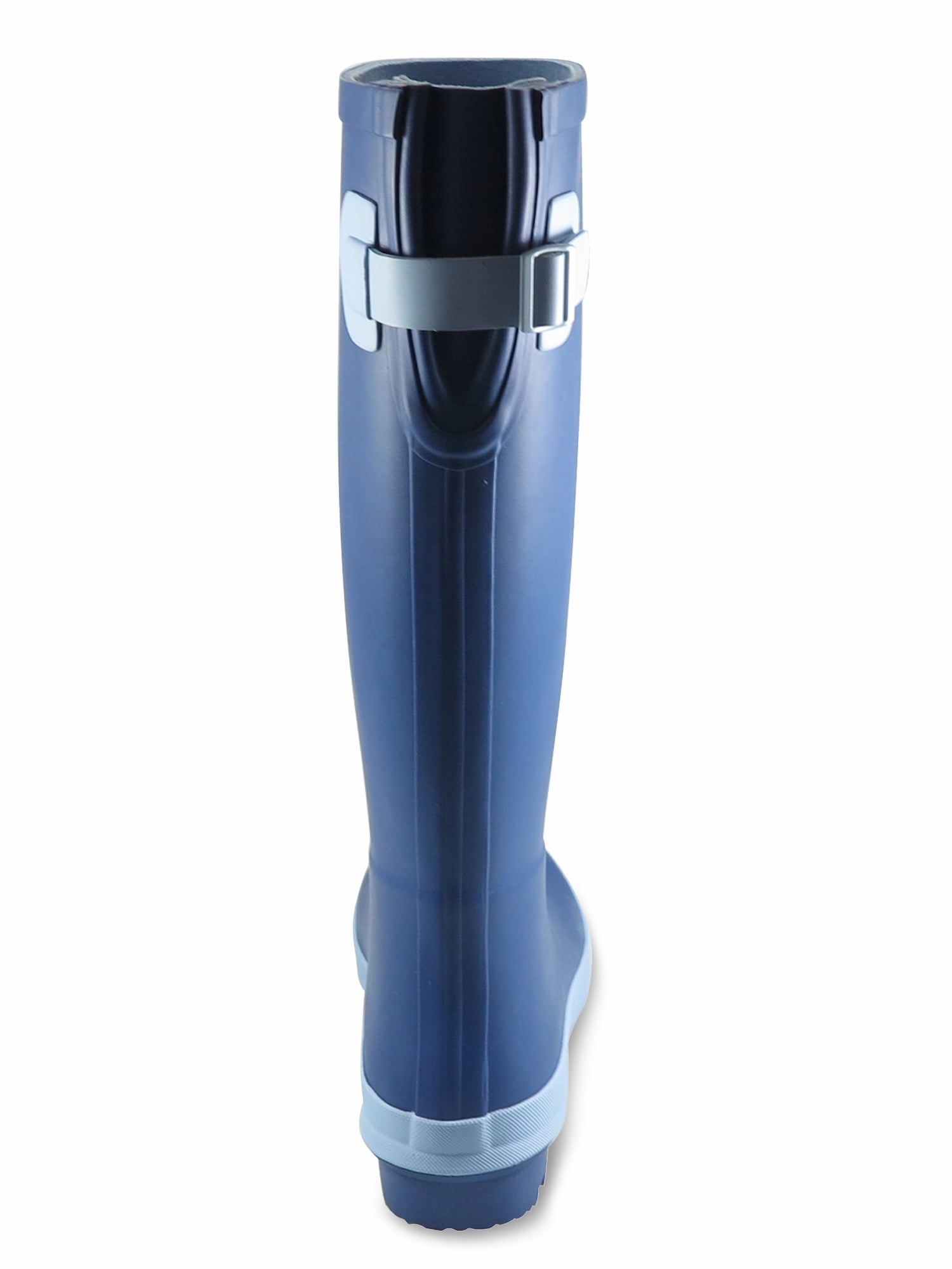 Time and Tru Women's Tall Buckle Rain Boots