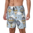 thumbnail image 1 of Fotbe Balloon Vintage Traje de Baño para Hombre – Shorts de Natación de Secado Rápido con Forro y Bolsillos-Small, 1 of 6