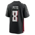 thumbnail image 3 of Men's Nike Kyle Pitts Black Atlanta Falcons Game Jersey, 3 of 4