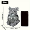 thumbnail image 3 of Whimsical Dragon Garden Statue with Illuminated Cracked Glass Ball - 8.7inch Resin Sculpture for Enchanting Outdoor or Indoor Decor, 3 of 7