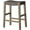 Gray, variant on Maven Lane Emerson Counter Stool in Weathered Grey Wood Finish with Ronan Stone Vegan Leather