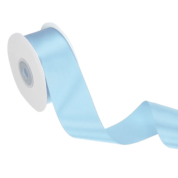 Uxcell Double Faced Blue Satin Ribbon, ('1-1/2" x 25 Yards), Solid Fabric Ribbon, Suit for Gift Wrapping/Crafts/Wedding/Decoration/Bows/Bouquet/Floral/Arrangement