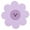 Purple Large, variant on SDFGTstore Nordic Household Dishes Mat Flower Shaped Non-slip Coasters PVC Material
