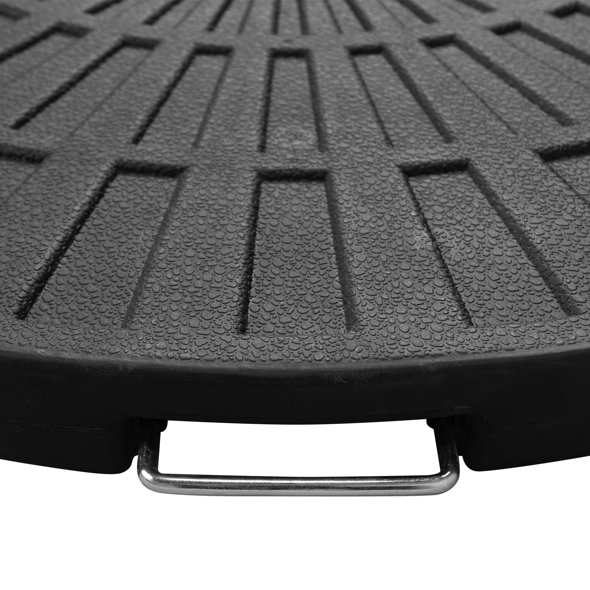 Northlight Fan-Shaped Weighted Base for Off-Set Patio Umbrellas - 26" - Black