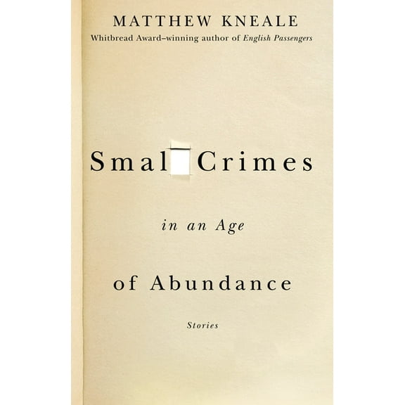Small Crimes in an Age of Abundance (Paperback)