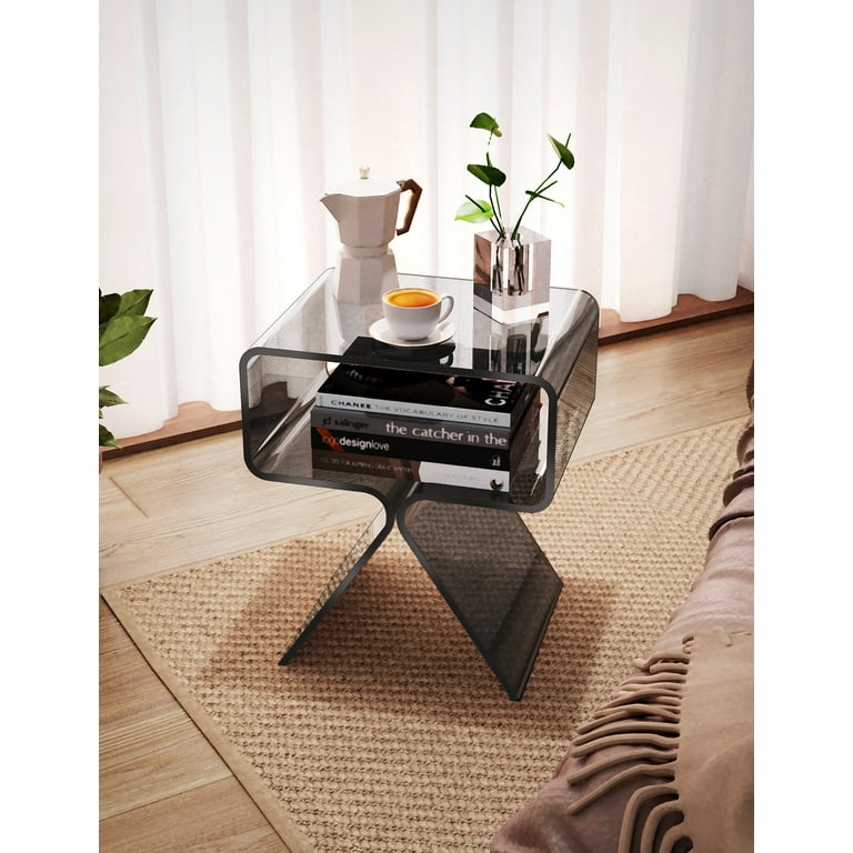 Solaround Acrylic Side Table for Living Room, Nightstand Solaround Acrylic Side Table for Living Room, Nightstand