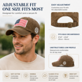 thumbnail image 6 of KuKeDi 3 Pack American Flag Baseball Caps, Washed Cotton Adjustable Dad Hats for Men Women, 6 of 8
