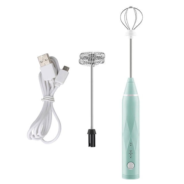 Espumador De Leche Automático Con 3 Velocidades Ajustables, 2 Batidores De Alambre Inoxidable, Batería Integrada De 1200Mah, Agitador De Café, Leche Y Chocolate Cateissary HA027806-01