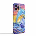 thumbnail image 2 of Cute Dolphin Case Compatible with iPhone 12 Pro Max,Aesthetic Art Design Full Cover Protective Case, 2 of 5