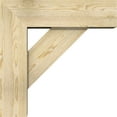 thumbnail image 3 of Ekena Millwork 8"W x 26"D x 26"H Traditional Block Rough Sawn Bracket w/ Offset Brace, Douglas Fir, 3 of 25