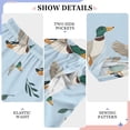 thumbnail image 4 of Mallard Ducks Leaves Pattern Pajama Pants Soft Lightweight Lounge Pants Bottoms Sleep Pants Warm Comfy, 4 of 9