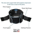 thumbnail image 2 of OPTP Men’s Pelvic Support Belt by Diane Lee - Groin, Sacroiliac SI Joint, Low Back, and Pelvis Pain Relief - Targeted Double Compression - USA Made - (Size Extra-Large), 2 of 7