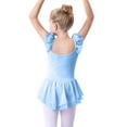 thumbnail image 5 of purcolt Ballet Leotards for Girls with Layered Skirt Ruffle Sleeves Toddler Dance Leotards Ballerina Dresses Gymnastics Outfits for 2-13 Years Kids, 5 of 5