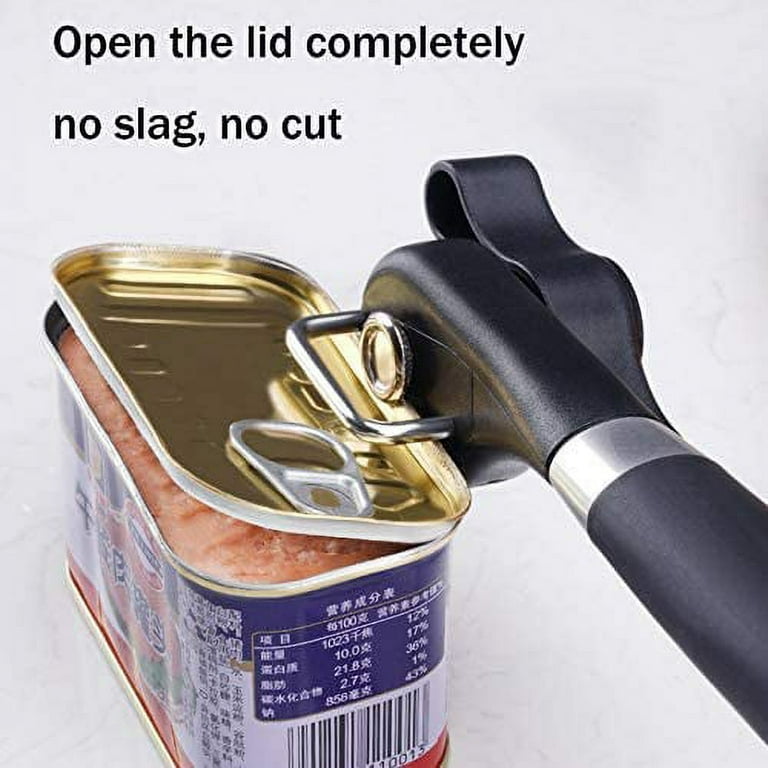 Can Opener with Magnet - No Trouble Lid Lift, Manual Can Opener Smooth  Edge, with Soft Rubber Handles - Comfortable and Safe, Can Opener Handheld  with Bottle Opener, Easy to Use 