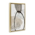 thumbnail image 3 of Stupell Industries Oblong and Circular Abstractions Abstract Painting Gray Floater Framed Canvas Art Print Wall Art, 21 x 31, 3 of 9