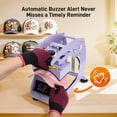 thumbnail image 6 of Hat Heat Press Machine,GOCHIFIX Manual Hat Heat Press with 2pcs Interchangeable Platens for Caps Hats T-Shirts and HTV Iron On and Sublimation Projects,Purple, 6 of 9