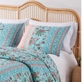 thumbnail image 4 of Juego de Edredón Reversible Greenland Home Audrey Twin XL Turquesa, 4 of 7
