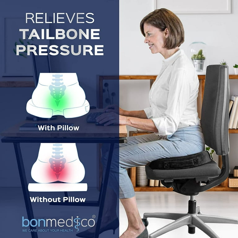 bonmedico Orthopedic Seat Cushion Standard 17.7 x 13.8 Inch