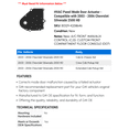 thumbnail image 2 of HVAC Panel Mode Door Actuator - Compatible with 2003 - 2006 Chevrolet Silverado 2500 HD - AC Delco, 2 of 2