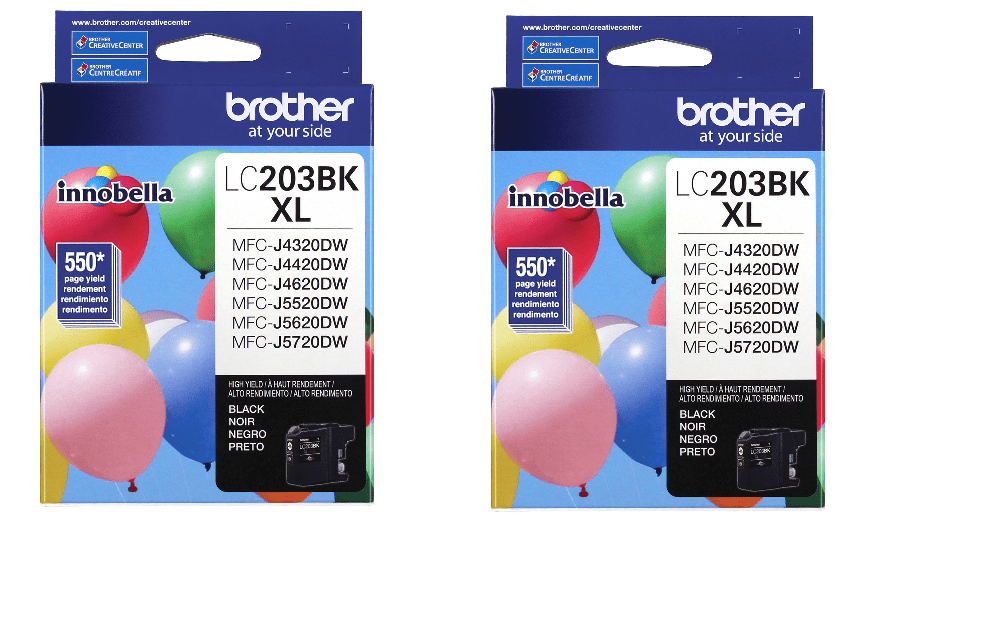 Brother Genuine Standard Yield Black Ink Cartridge, LC203BK ...