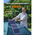 thumbnail image 5 of LUMOPAL 60W Foldable Solar Panel, Portable Solar Charger for Traveling & Camping, Grey, 1 Pack, 5 of 9