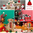 thumbnail image 7 of Dalrosia 60pcs Mini Knitting Hats and Mini Christmas Scarf Set, Mini Knitting Doll Hat Scarf Santa Knit Hat Scarf Christmas Tree Ornaments for DIY Craft Art Doll Decoration, 7 of 7