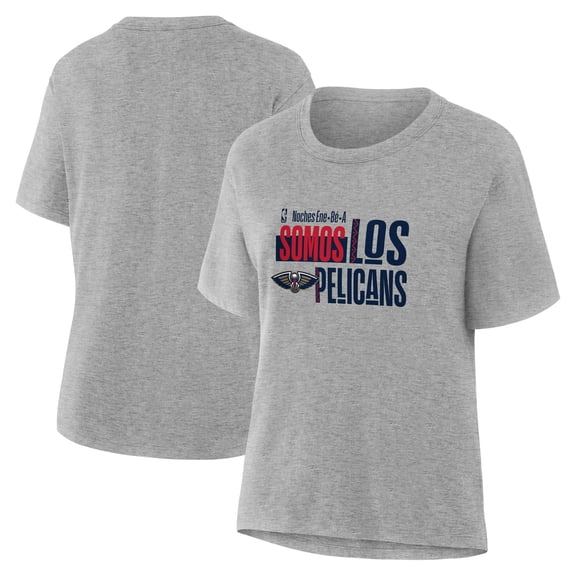 Women's Gray New Orleans Pelicans Noches Training T-Shirt