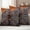 Gray, variant on Fall Leaves Outdoor Waterproof Pillow Covers, Autumn Maple Rustic Wooden Barn Door Decorative Square Throw Pillowcase Sofa Cushion Sham for Patio/Couch/Chair, 18"x18" 2 Pack