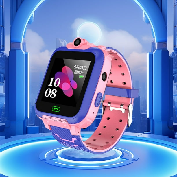 Children's Electronic Watch Girls Boys Birthday 3 4 5 6 7 8 9 Year Olds Screen Toddler Sports Watch With Camera Calling Two Colors