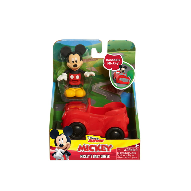 Disney Junior Mickey Mouse's Daily Driver Toy Car & Figure