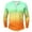 Mens T Shirts Multicolor, variant on Big & Tall T Shirts for Men Plus Size S-5X Long Sleeve Button Crewneck T-Shirts Mens Casual Gradient Printed Pullover Going Out Tees Tops