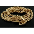 thumbnail image 4 of 3.5mm 14k Yellow Gold Plated Twisted Rope Chain Necklace, 20 inches, 4 of 7