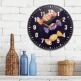 thumbnail image 3 of Yayeee Wall Clock Battery Operated 9.5" Silent Non-Ticking for Living Room, Cartoon Candy, 3 of 8