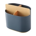 thumbnail image 1 of Xihbxyly Organizador de Escritorio con 4 Compartimentos, Resistente Material Pp+Abs, Soporte para Cosméticos y Control Remoto, Multifuncional, para Sala de Estar o Dormitorio, 17 X 10 X 16 Cm., 1 of 2