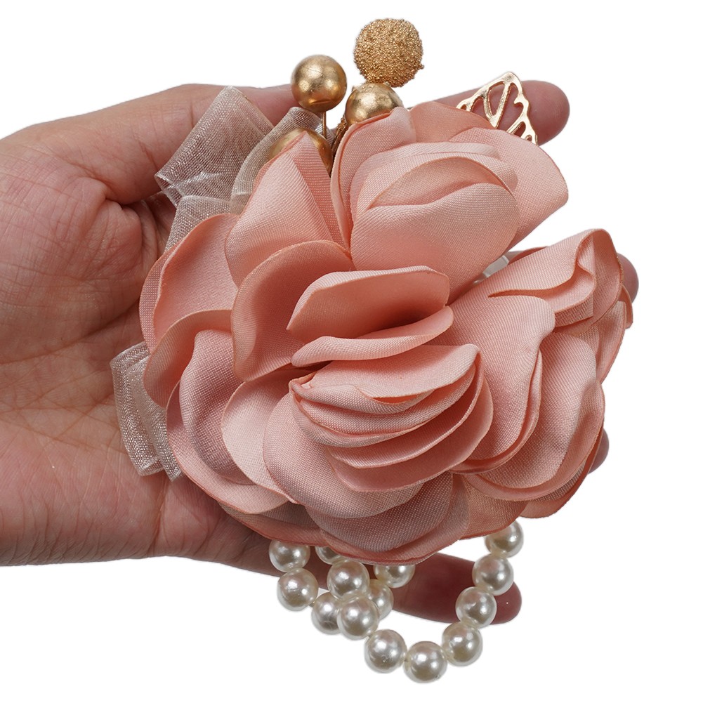 Hot Wrist Corsage Bracelet Bridesmaid Hand Flower Wedding Party Prom Band  Decor