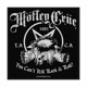 thumbnail image 1 of Motley Crue - Parche You Can't Kill Rock & Roll (Negro, Blanco), 1 of 2