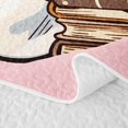 thumbnail image 5 of Manfei Cartoon Cute Ghost Quilt King,Happy Halloween Themed King Coverlet Set,3-Piece,1 Bedspread and 2 Pillowcases, 5 of 7