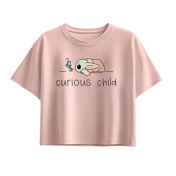 Star Wars - Curious Child Grogu - Youth Girls Boxy T-Shirt
