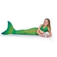 thumbnail image 7 of Sun Tail Mermaid Swim Set; Lime Rickey Mermaid Tail + Lime Green Monofin for Swimming; size - Child Medium, 7 of 7