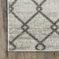 thumbnail image 5 of nuLOOM Mya Geometric Trellis Machine Washable Area Rug, 5' x 8', Gray, 5 of 9