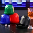 thumbnail image 2 of BAELLERT 1 Set Dice Cup with Base 5 Dot Dice Heavy Duty Manual Shaker Cup Adults Family Night Bar Party Gambling Drinking Board Game Casino Equipment, 2 of 8