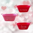 thumbnail image 4 of Valentine's Day Plastic Sentiment Buckets with Handles Love Gift Basket for Valentine's Day 13 in., 4 of 5