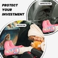 thumbnail image 4 of Naloa Starry Sky Cloud Cute Rabbit 2Pcs Anti-Kick Back Seat Cover Kick Mat, Car Seat Protector with 3 Storage Pockets, 4 of 8